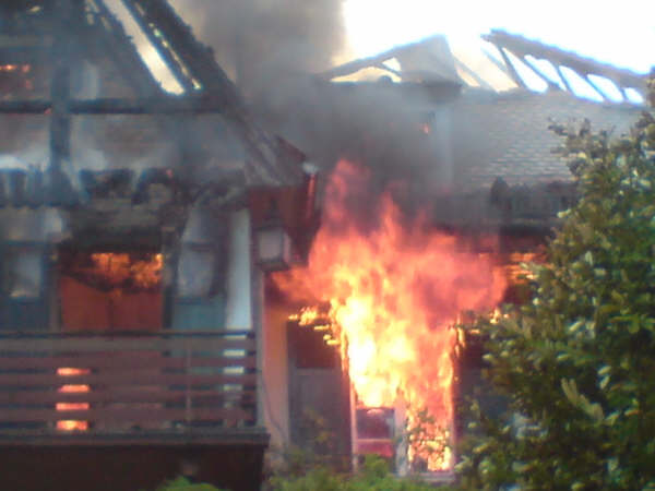 Feu de la Villa Wagner Mutzig le 04/05/2009